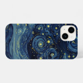 Van Gogh Night Sky Inspired Artwork iPhone Hülle (Rückseite (Horizontal))