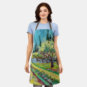 Van Gogh - Obstgarten, von Zypressen begrenzt Schürze (Getragen)