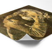 Van Gogh Old Man mit Kopf in Hands (F998) Poster (Ecke)