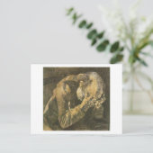 Van Gogh Old Man mit Kopf in Hands (F998) Postkarte (Stehend Vorderseite)