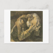 Van Gogh Old Man mit Kopf in Hands (F998) Postkarte (Vorderseite)