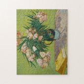 Van Gogh Oleander Rosa Florales Stillleben Kunst Puzzle (Vertikal)