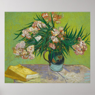 Van Gogh Oleanders Blumengemälde Poster