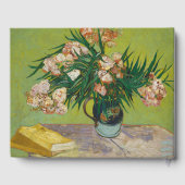 Van Gogh Oleanders Rosa Florale Stillleben Kunst Gästebuch (Rückseite)