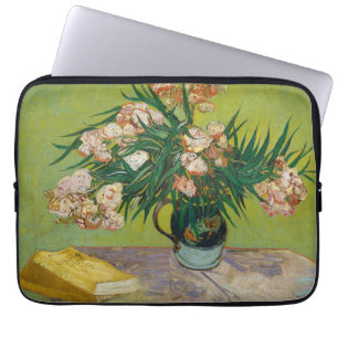 Van Gogh Oleanders Rosa Florale Stillleben Kunst Laptopschutzhülle