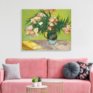 Van Gogh Oleanders Rosa Florale Stillleben Kunst Leinwanddruck