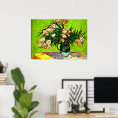 Van Gogh - Oleanders und Books Poster (Heimbüro)