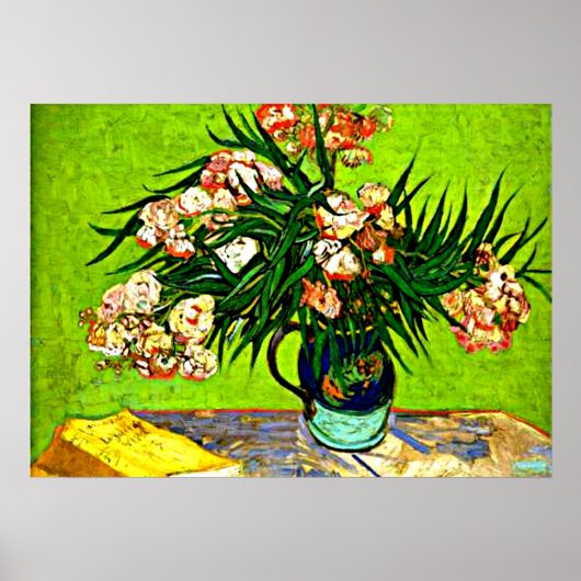 Van Gogh - Oleanders und Books Poster (Vorne)