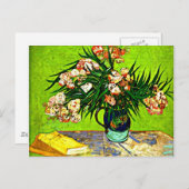 Van Gogh - Oleanders und Books Postkarte (Vorne/Hinten)