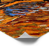 Van Gogh - Olive Trees with Yellow Sky and Sun Poster (Ecke)