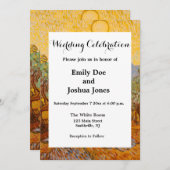 Van Gogh Olive Trees Yellow Sun Sky Einladung (Vorne/Hinten)