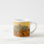 Van Gogh Olive Trees Yellow Sun Sky Espressotasse (Rechts)