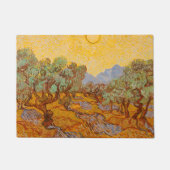Van Gogh Olive Trees Yellow Sun Sky Fußmatte (Vorderseite)