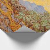 Van Gogh Olive Trees Yellow Sun Sky Geschenkpapier (Ecke)