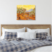 Van Gogh Olive Trees Yellow Sun Sky Leinwanddruck (Insitu (Schlafzimmer))