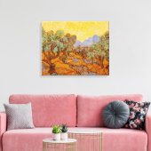 Van Gogh Olive Trees Yellow Sun Sky Leinwanddruck (Insitu (Wohnzimmer))