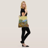 Van Gogh Olive Trees Yellow Sun Sky Malerei Tasche (Am Model)