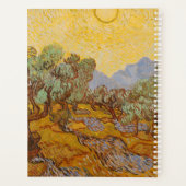 Van Gogh Olive Trees Yellow Sun Sky Planer (Rückseite)