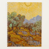 Van Gogh Olive Trees Yellow Sun Sky Planer (Vorderseite)