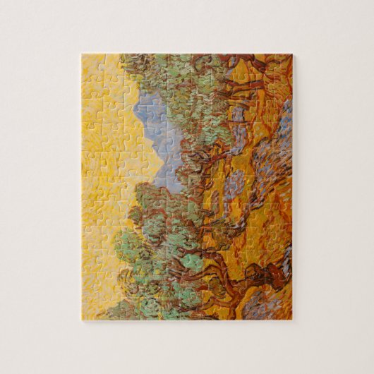 Van Gogh Olive Trees Yellow Sun Sky Puzzle (Vertikal)