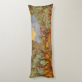 Van Gogh Olive Trees Yellow Sun Sky Seitenschläferkissen (Rückseite (Vertikal))