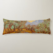 Van Gogh Olive Trees Yellow Sun Sky Seitenschläferkissen (Vorderseite)