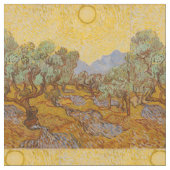 Van Gogh Olive Trees Yellow Sun Sky Stoff (Nahaufnahme)