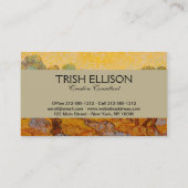 Van Gogh Olive Trees Yellow Sun Sky Visitenkarte (Rückseite)