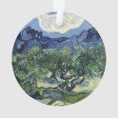 Van Gogh Olivenbäume - Blue Mountain Art Ornament (Rückseite)