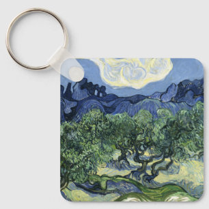 Van Gogh Olivenbäume - Blue Mountain Art Schlüsselanhänger
