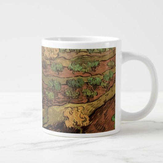 Van Gogh Olivenbäume gegen eine Steigung eines Hüg Jumbo-Tasse (Rechts)
