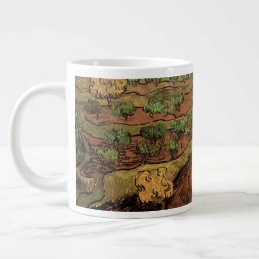 Van Gogh Olivenbäume gegen eine Steigung eines Hüg Jumbo-Tasse (Links)