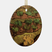 Van Gogh Olivenbäume gegen eine Steigung eines Hüg Keramik Ornament (Rechts)