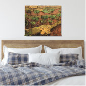 Van Gogh Olivenbäume gegen eine Steigung eines Hüg Leinwanddruck (Insitu (Schlafzimmer))