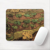 Van Gogh Olivenbäume gegen eine Steigung eines Hüg Mousepad (Mit Mouse)