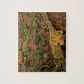 Van Gogh Olivenbäume gegen eine Steigung eines Hüg Puzzle (Vertikal)