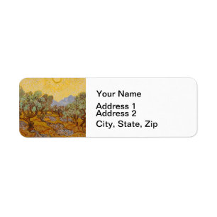 Van Gogh Olivenbäume Gelbe Sonne Himmel