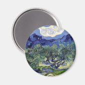 Van Gogh - Olivenbäume in einer Berglandschaft Magnet (Vorderseite/Rückseite)