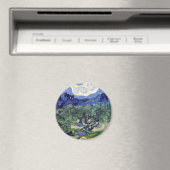 Van Gogh - Olivenbäume in einer Berglandschaft Magnet (In Situ (Geschirrspüler))