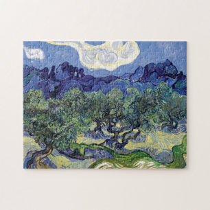 Van Gogh - Olivenbäume in einer Berglandschaft Puzzle