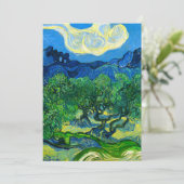 Van Gogh Olivenbäume in einer Bergwelt Ankündigung (Stehend Vorderseite)