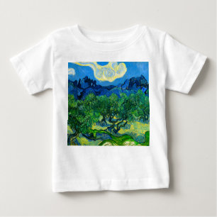 Van Gogh Olivenbäume in einer Bergwelt Baby T-shirt