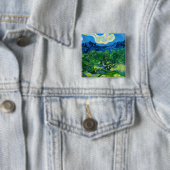 Van Gogh Olivenbäume in einer Bergwelt Button (Beispiel)