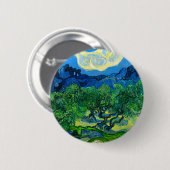 Van Gogh Olivenbäume in einer Bergwelt Button (Vorne & Hinten)