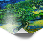 Van Gogh Olivenbäume in einer Bergwelt Fotodruck (Ecke)