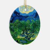 Van Gogh Olivenbäume in einer Bergwelt Keramik Ornament (Rechts)