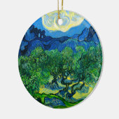 Van Gogh Olivenbäume in einer Bergwelt Keramik Ornament (Links)