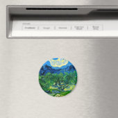 Van Gogh Olivenbäume in einer Bergwelt Magnet (In Situ (Geschirrspüler))