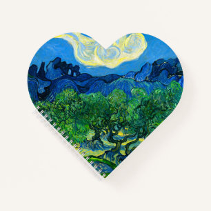 Van Gogh Olivenbäume in einer Bergwelt Notizblock