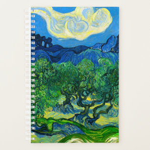 Van Gogh Olivenbäume in einer Bergwelt Planer